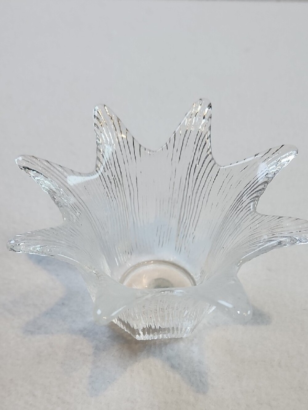 Vintage PartyLite Clear Crystal Tulip Votive Candleholder - Picture 2 of 8